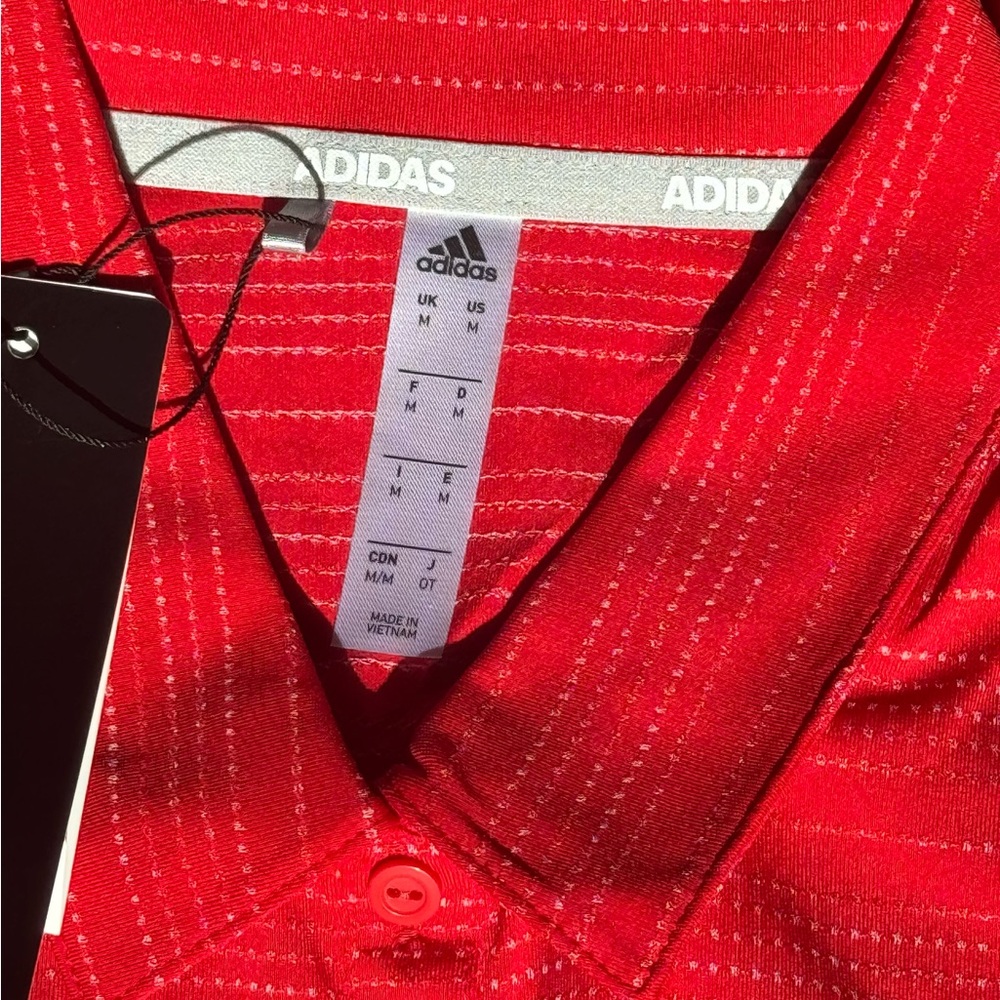 Adidas Women’s Red Gold Polo Shirt